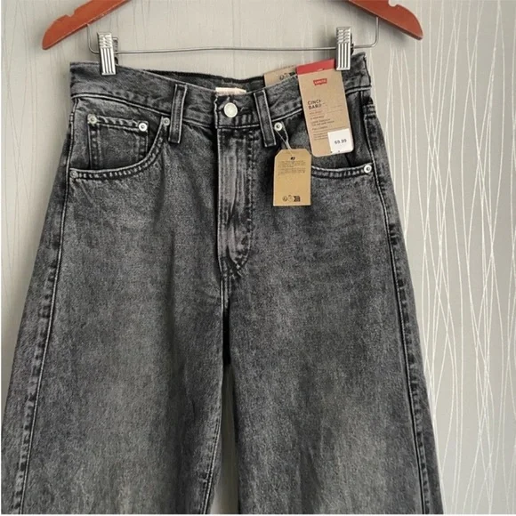 NWT Levi’s Cinch Barrel Jeans Black - Picture 8 of 15